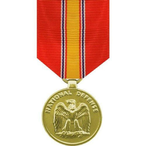 Full Size Medal - National Defense Anodized or Non-Anodized