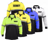 Long Sleeve Security w/Zipper Pocket & Epaulets Polo