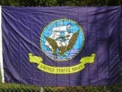 Ruffin Navy 3'x5' Printed Double Sided Polyester Flag (R-830219) - Hahn's World of Surplus & Survival